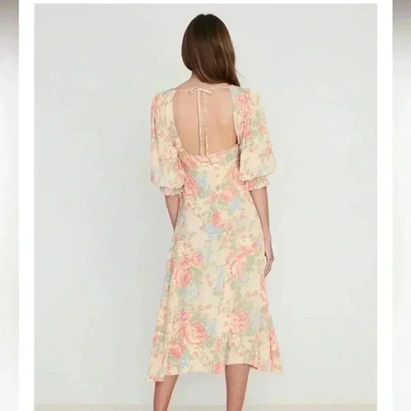 NWT Faithfull the Brand Clement Midi Dress Nadya Floral 4 - Picture 3 of 9